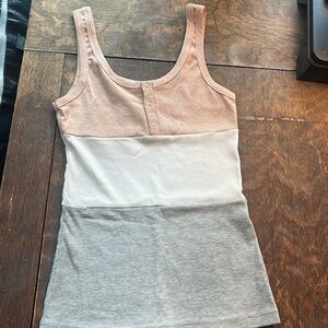 Pink and gray women’s tank top